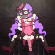 【GIFアニメ】怪盗ヒロインピンチ
