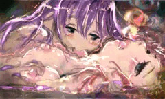 舌を這わせる