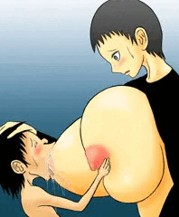 ガキにおっぱいを吸われる短髪のお姉さん