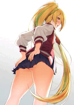 ツッパリヤンキースカートをミニスカに