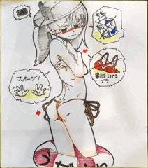 ここしばらくの色紙詰め