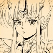 ありがちな女戦士　ルドベキア　線画