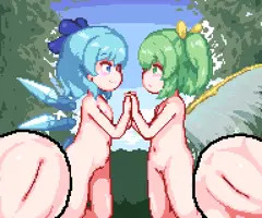 チルノと大妖精ちゃんのおててえっち