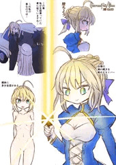 独断と偏見とノリと悪ふざけで描いたセイバー