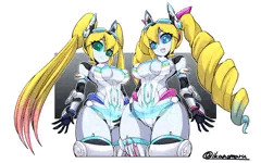ご依頼で描いたハイレグなロボ娘さん達！！