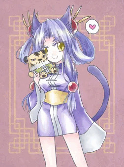 幻世酔虎伝のリンシャンを描きました