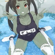 ふたなりスク水ゾンビちゃん
