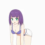 四つん這いおむつおもらしGIF