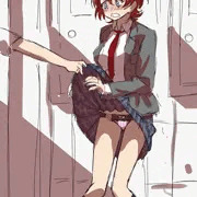 スカートめくり