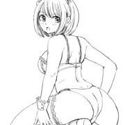 メイドさん後ろ姿