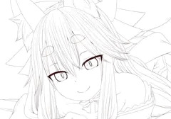 初めてのタマモアリアちゃん　線画