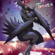 ハロウィンなカラス姐さん