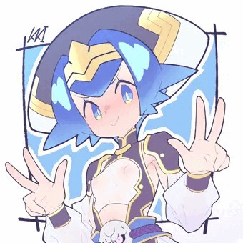 ドヤ顔でヘルマティオのコスプレをするスイレンちゃん