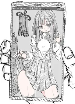 自撮り女の子のパンチラ
