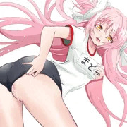 体操服アルティメットまどかさんが物欲しそうにお尻を向けてる絵