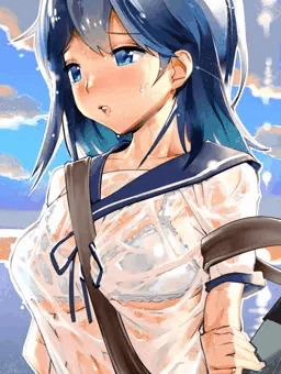 潮　夕立でびしょぬれっぽい