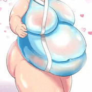 幽々子肥満化ぴっちり着物