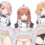 ユニ01 メイドなかよし部たくし上げサービス
