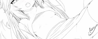 シスター玉藻の前と一夜を　線画