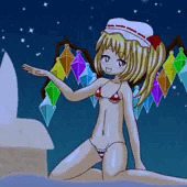 【Skeb】ビキニの日・夏…フランドール・スカーレット