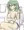 オリジナル緑髪お姉さん練習絵
