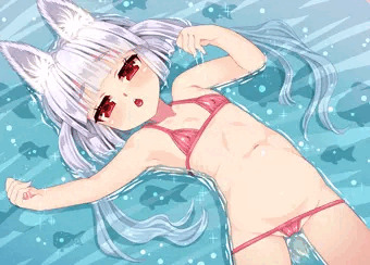 のじゃロリババア狐さまシロ様のビキニ♪うちわ絵