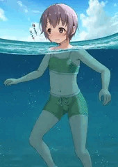 水中でやっちゃう悠貴ちゃん
