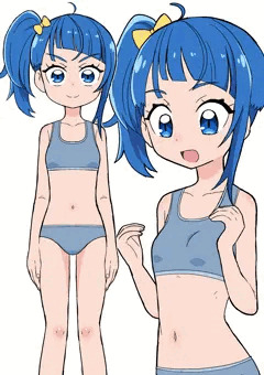 下着姿のソラ