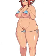 ビキニスイムウェアずらし