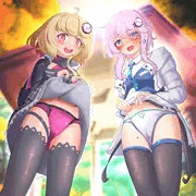 ［Skeb］ユニちゃんフィーちゃんパンツ見せて！