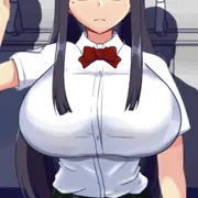 電車でおっぱい開き