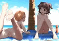 休憩中の二人
