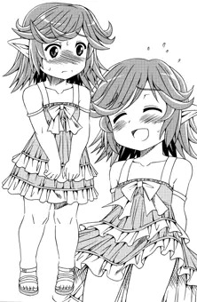 慣れないスカートを穿いて撃沈するリャオ