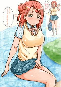 幼なじみと登校前の生H