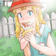 ブロンドブルーアイズ娘