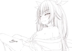 ネメシスに襲われる日　線画