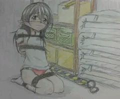 体育倉庫にて