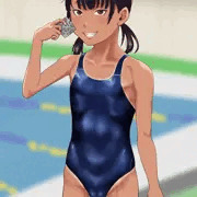 市民プールで誘惑してくるスズメちゃん