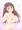 おっぱいの上に手を置いている女の子
