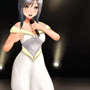 あのアイドル鈴羽美枝の衣装の下は！？