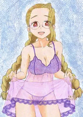 金髪三つ編み巨乳太眉おでこ眼鏡っ娘さん