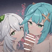 ナヒーダ、ファルザンWフェラ