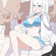 【ザーメンフード】水着白〇ザーメン発情