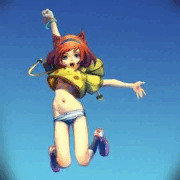 Cat girl jump