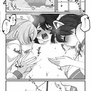 [skeb]修行部カエデ総受け乳首責め百合漫画