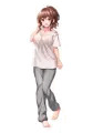叶恵ちゃんの部屋着姿（乳首が透けてっ！？）