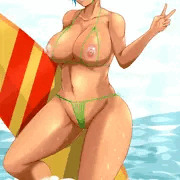 夏はやっぱり褐色エロビキニ