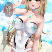 【ゼノブレイド2】ヒカリちゃんと海へ来たらラッキースケベが起きた