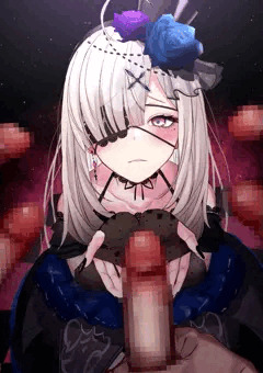 ゴスロリskyさんに顔面ぶっかけ