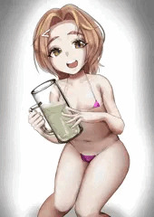 【Skeb依頼絵】白い液体を飲みほす龍崎薫